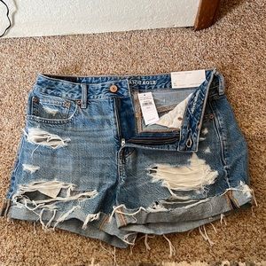 Never worn American eagle jean shorts, size 6